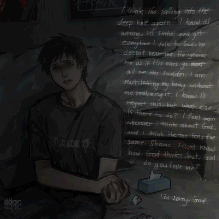 simon henriksson (cry of fear) drawn by ch1ckenpretz