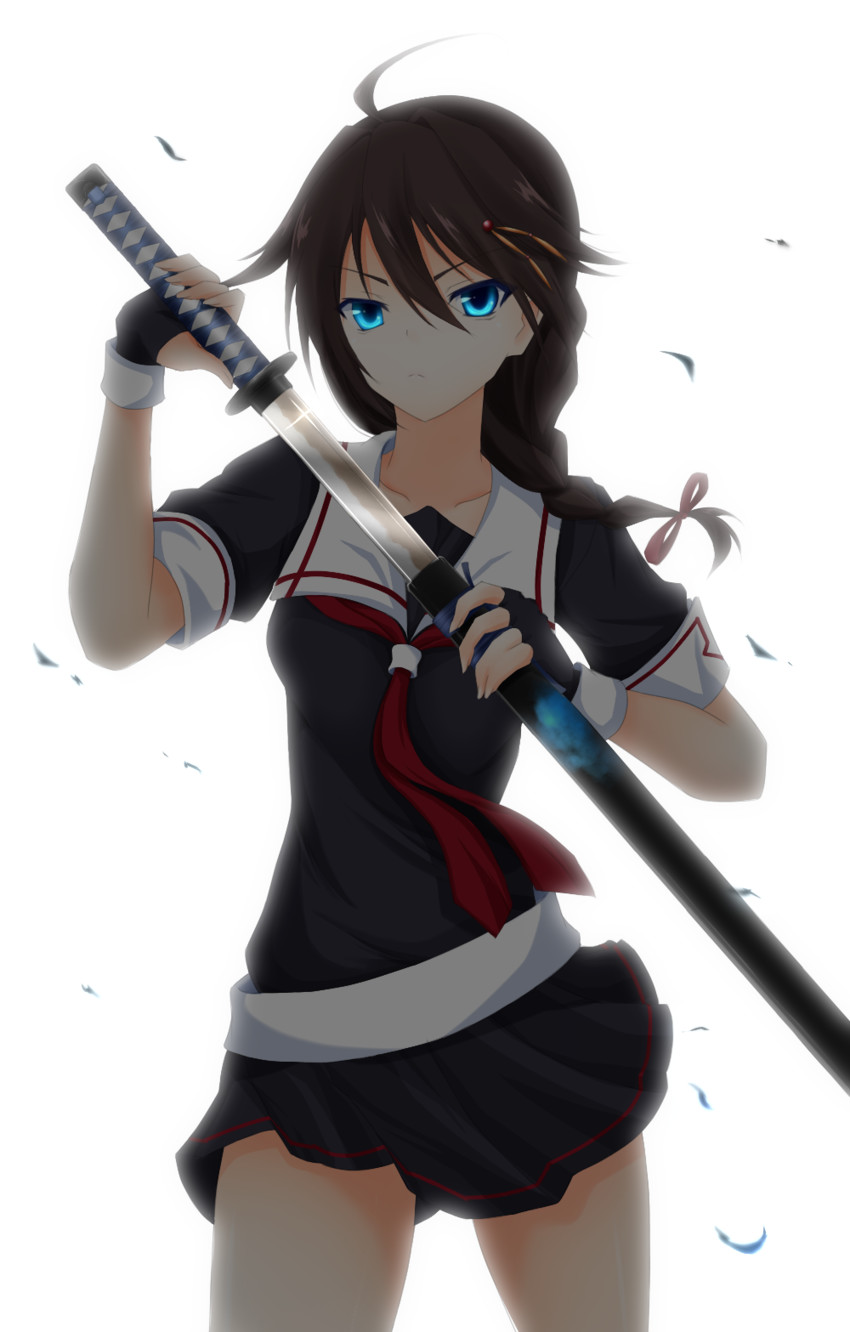 shigure and shigure kai ni (kantai collection) drawn by denpa_(denpae29)