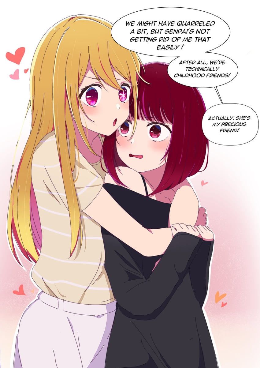 arima kana and hoshino ruby (oshi no ko) drawn by risdelusions