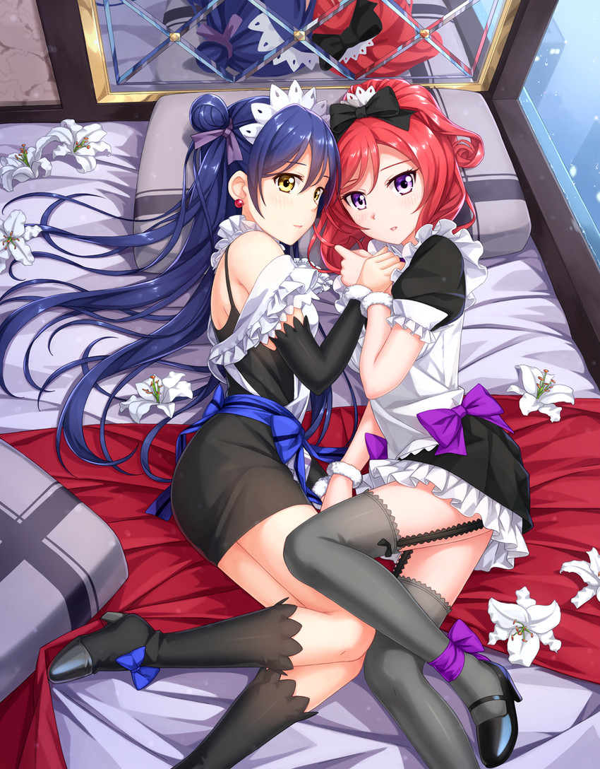 nishikino maki and sonoda umi (love live! and 1 more) drawn by tucana