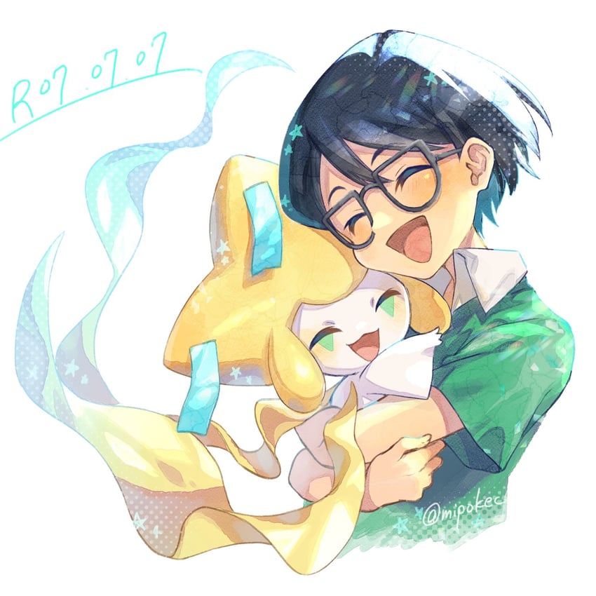 jirachi and max (pokemon and 2 more) drawn by mipokec