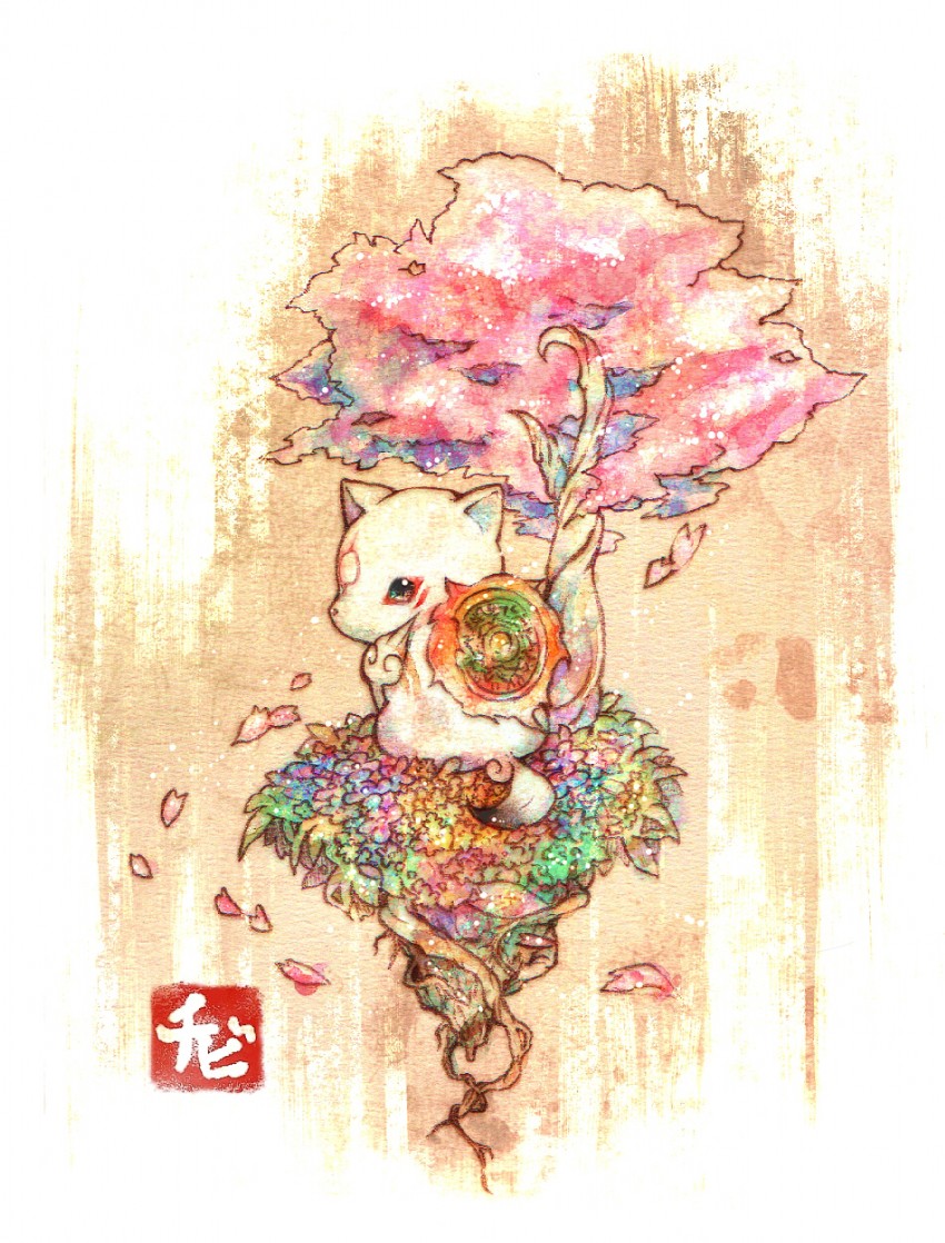 amaterasu and chibiterasu (ookami and 1 more) drawn by rori_(artist)