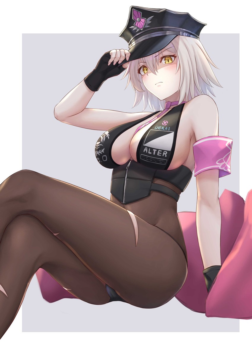 jeanne d'arc alter and sessyoin kiara (fate and 1 more) drawn by okuma707