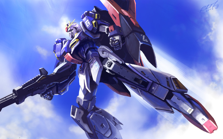 zeta gundam (gundam and 1 more) drawn by tanqexe