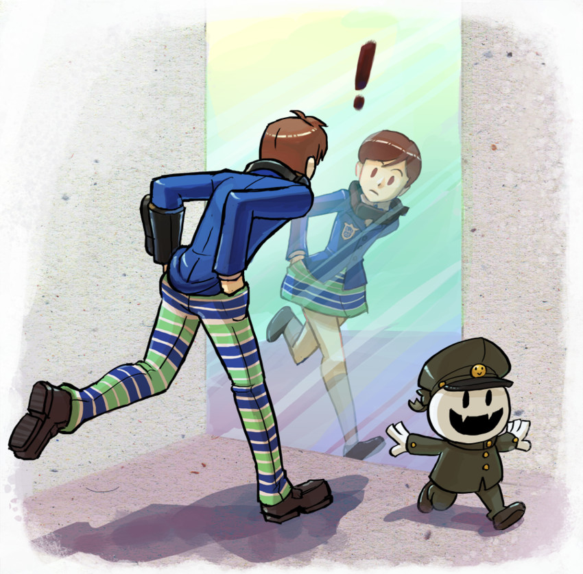 jack frost, uchida tamaki, male protagonist, and hee-ho-kun (shin megami tensei and 1 more) drawn by jonathan_kim