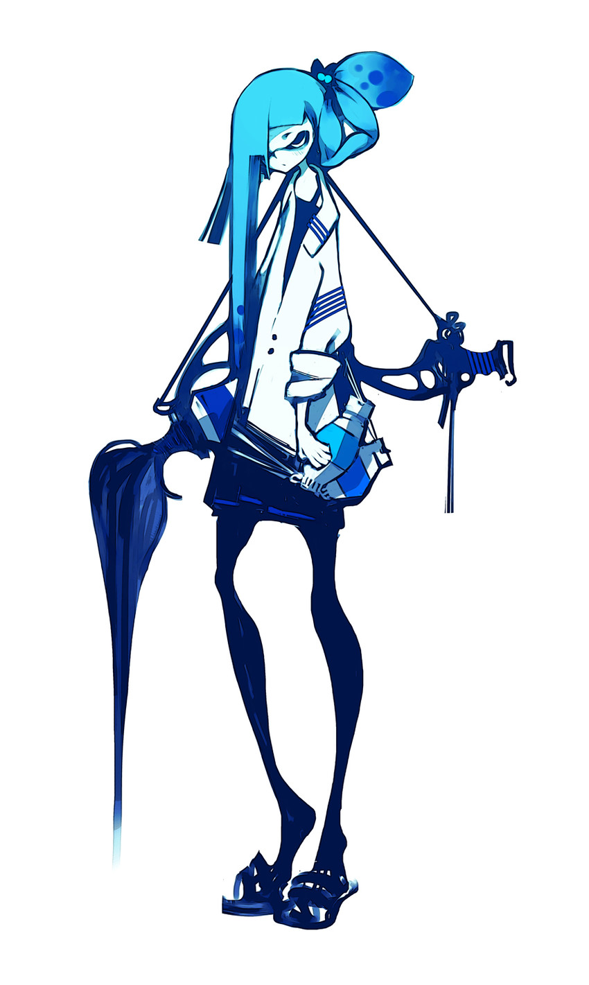 inkling player character and inkling girl (splatoon and 1 more) drawn by kiku_(kicdoc)