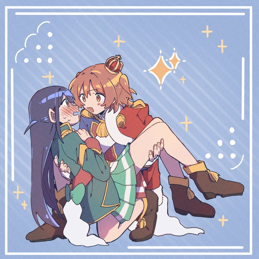 aijou karen and tsuyuzaki mahiru (shoujo kageki revue starlight) drawn by rei931218