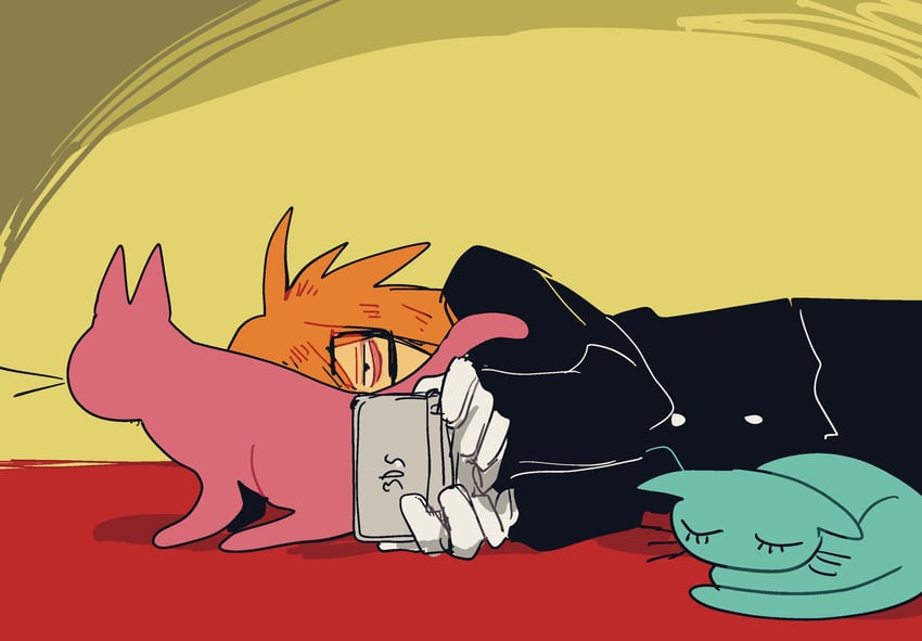 randal ivory, nyon, and nyen (randal's friends) drawn by pomepom285685