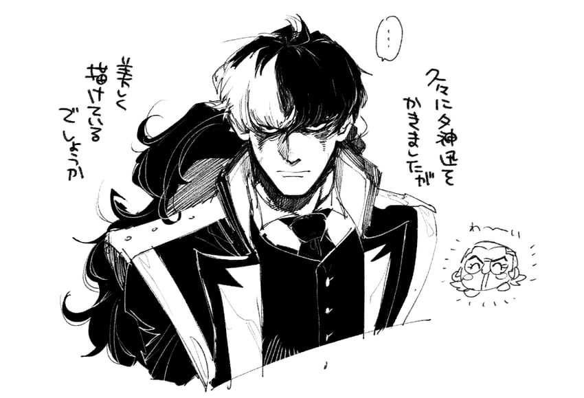 simon blackquill and bobby fulbright (ace attorney and 1 more) drawn by gyuunyuu_(amaebitmg)