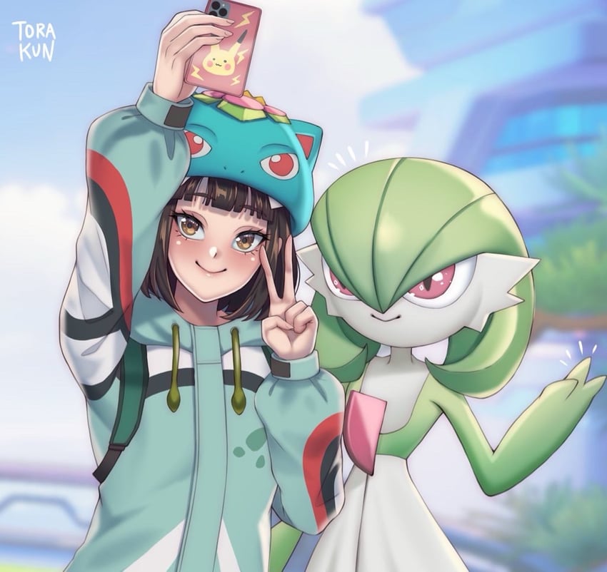 pikachu, gardevoir, and venusaur (original and 2 more) drawn by torakun14