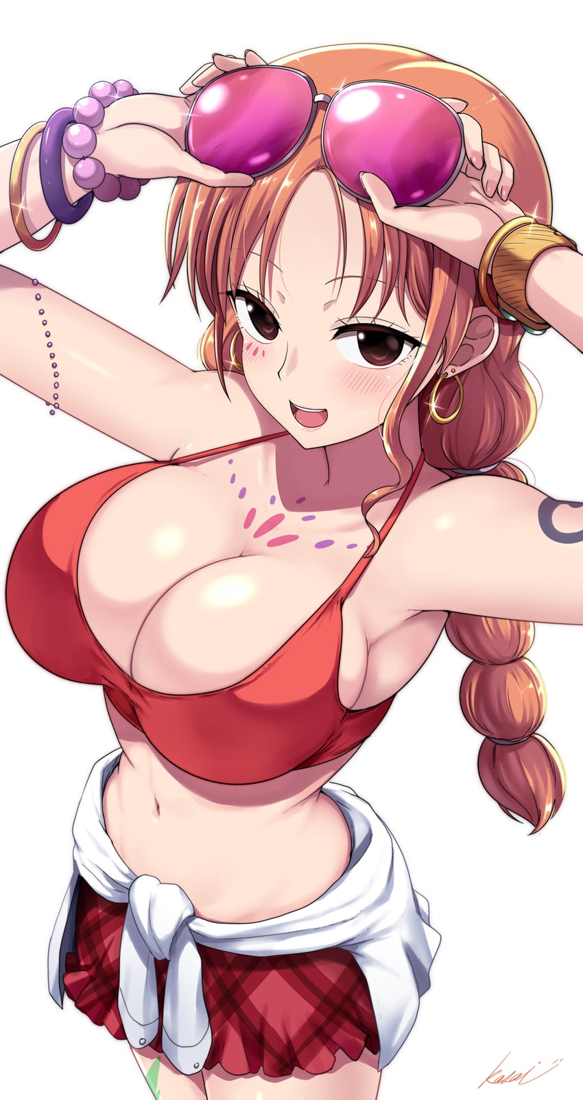nami (one piece and 1 more) drawn by kasai_shin