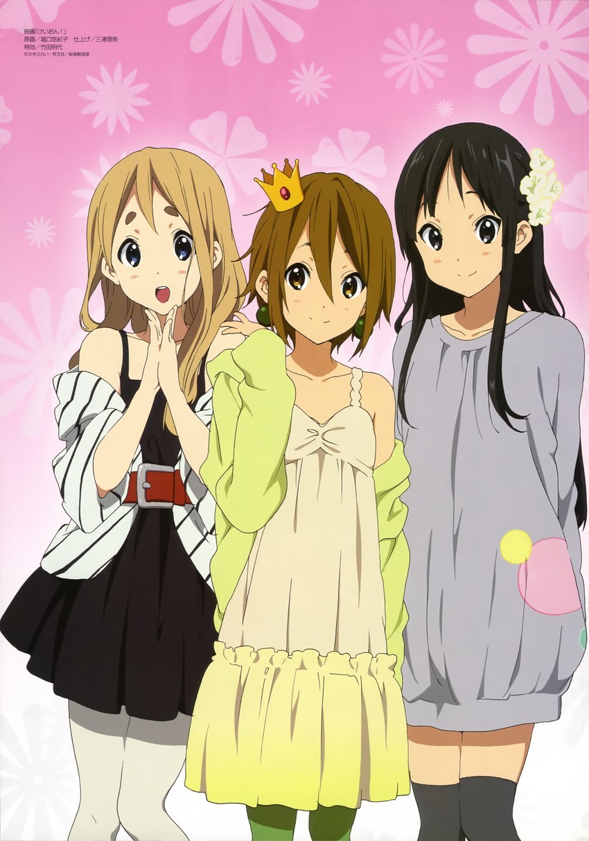 akiyama mio, tainaka ritsu, and kotobuki tsumugi (k-on! and 1 more) drawn by horiguchi_yukiko