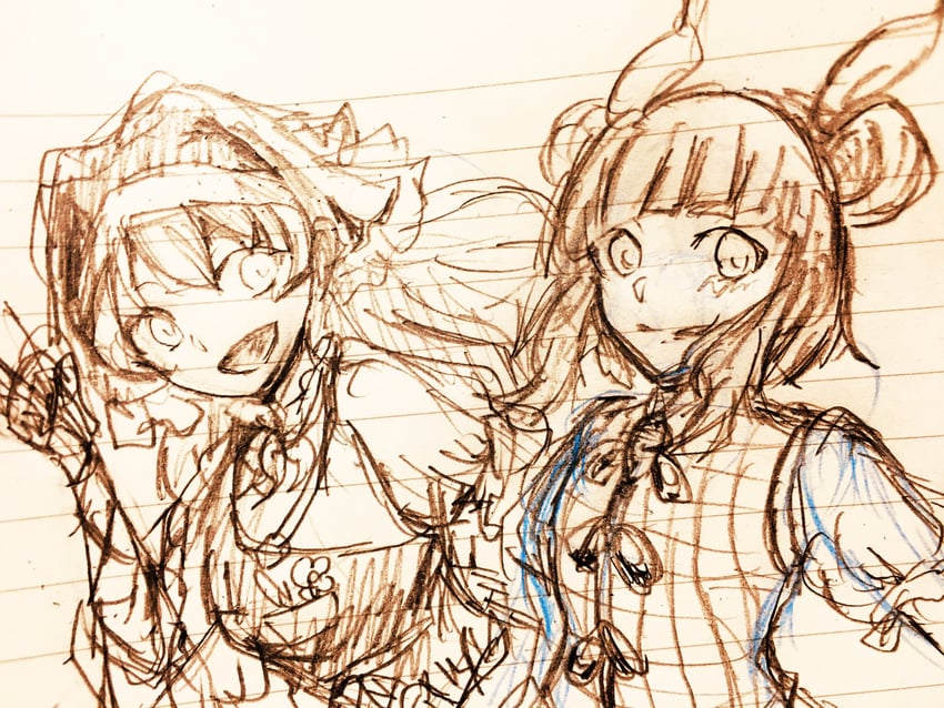 haniyasushin keiki and joutouguu mayumi (touhou) drawn by rokki_hero