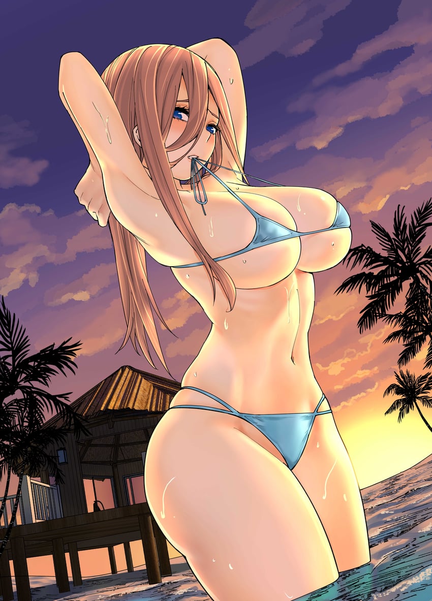 nakano miku (go-toubun no hanayome) drawn by kosmos_beta