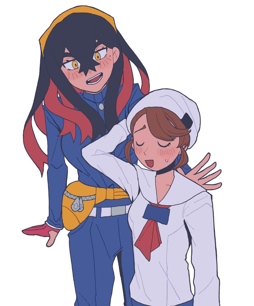 juliana and carmine (pokemon and 1 more) drawn by nanase_(trfok1)