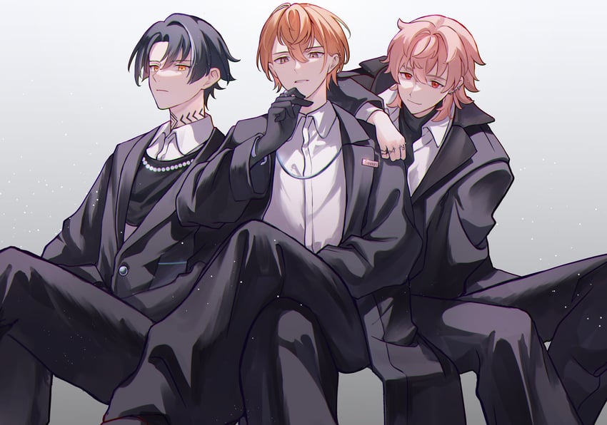 miyama kei, rokuta, and itsuki (paradox live) drawn by miya_(38magical)