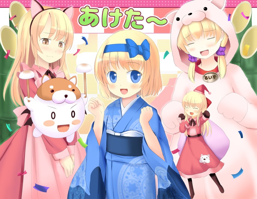 alice margatroid, shanghai doll, shinki, yumeko, and louise (touhou) drawn by a_(aaaaaaaaaaw)