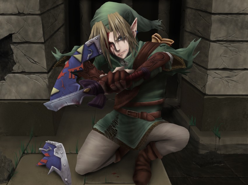 link (the legend of zelda) drawn by enchou