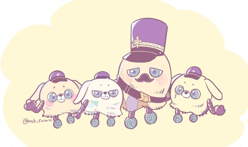 wide-brimmed marshall (nikki and 1 more) drawn by neneko_(nnk_suimin)