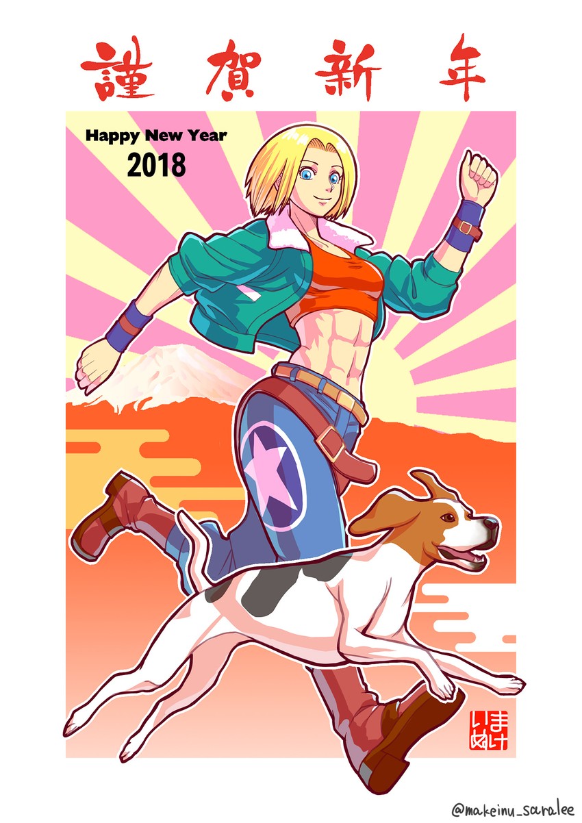 blue mary (the king of fighters and 2 more) drawn by makeinu