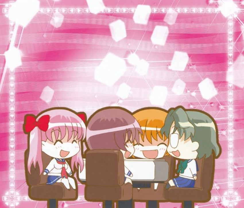 haramura nodoka, miyanaga saki, kataoka yuuki, and someya mako (saki)
