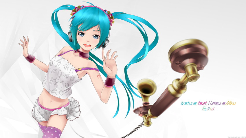 hatsune miku (vocaloid and 1 more) drawn by saiki2