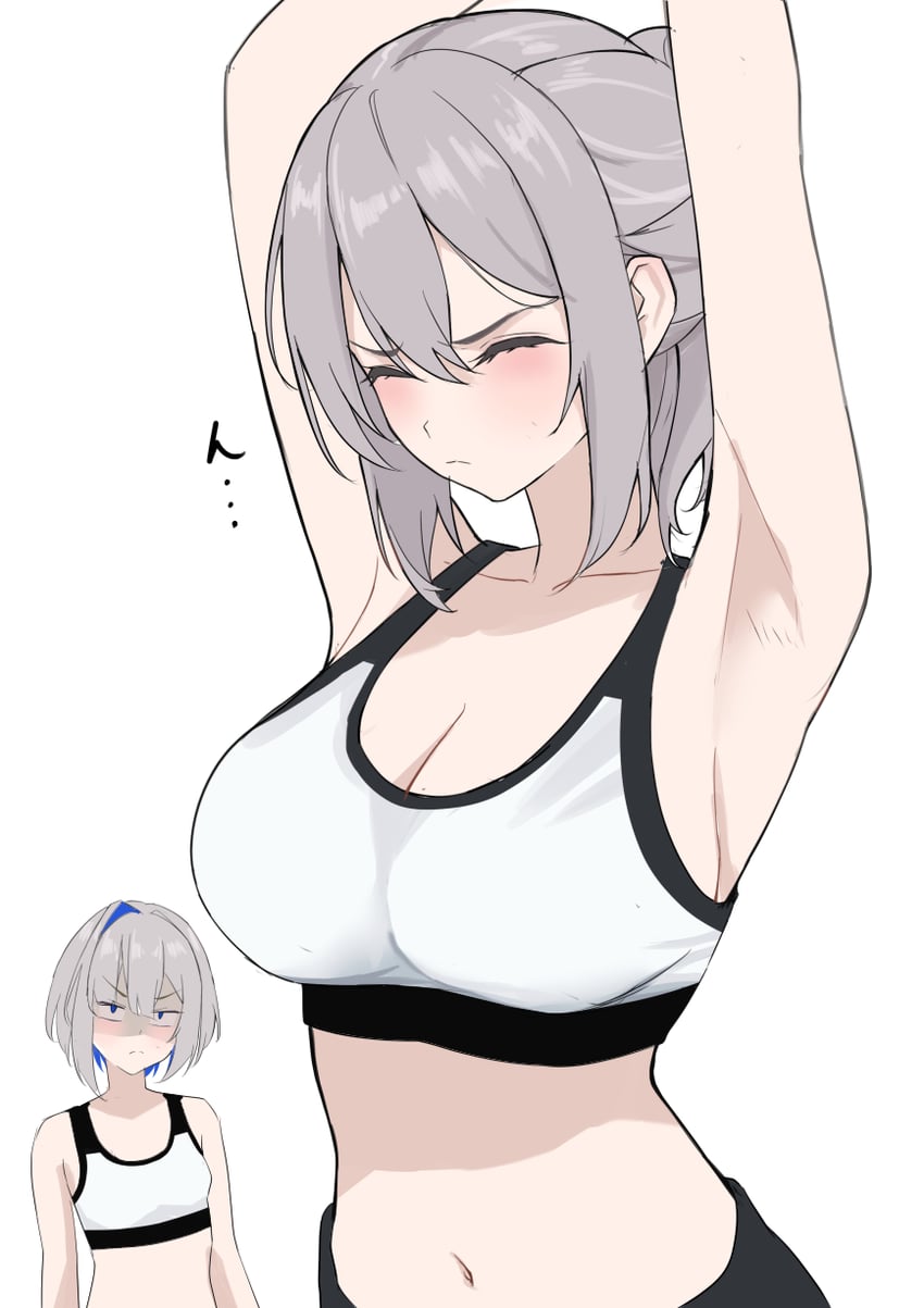amane kanata and shirogane noel (hololive) drawn by haro_art