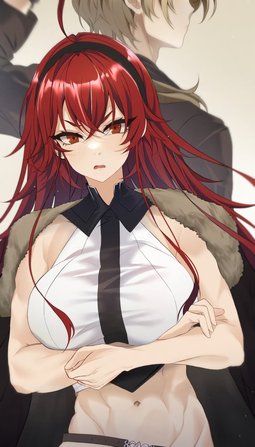 eris greyrat and rudeus greyrat (mushoku tensei) drawn by minjiharu