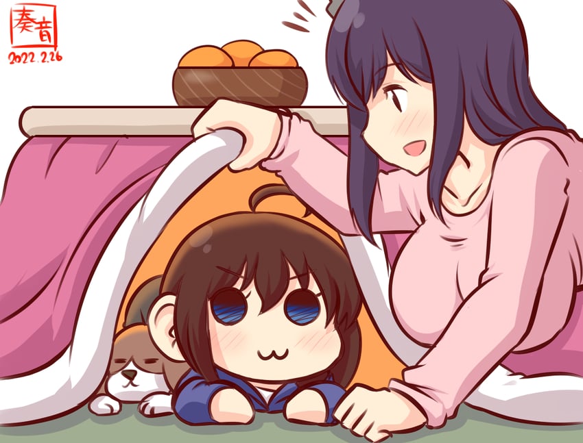 shigure and yamashiro (kantai collection) drawn by kanon_(kurogane_knights)