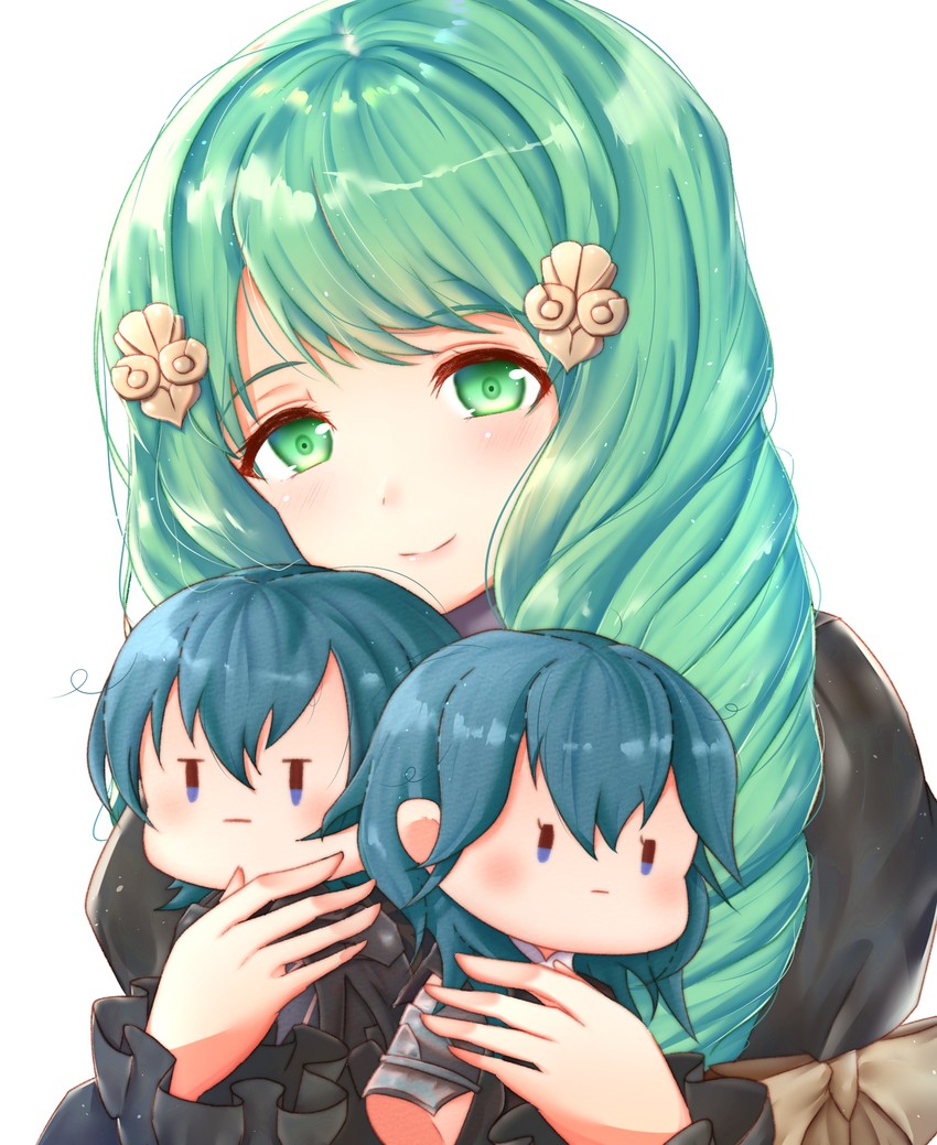 female byleth, male byleth, and flayn (fire emblem and 1 more) drawn by mashiro_shirou