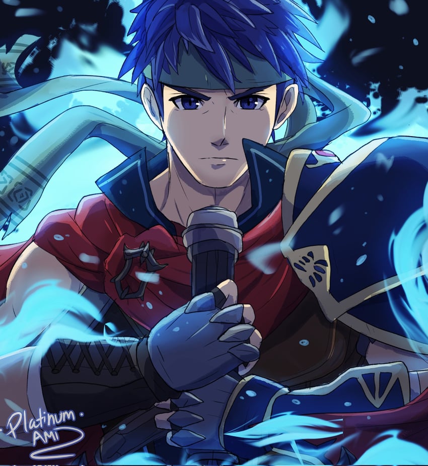 ike (fire emblem and 2 more) drawn by platinum_ami