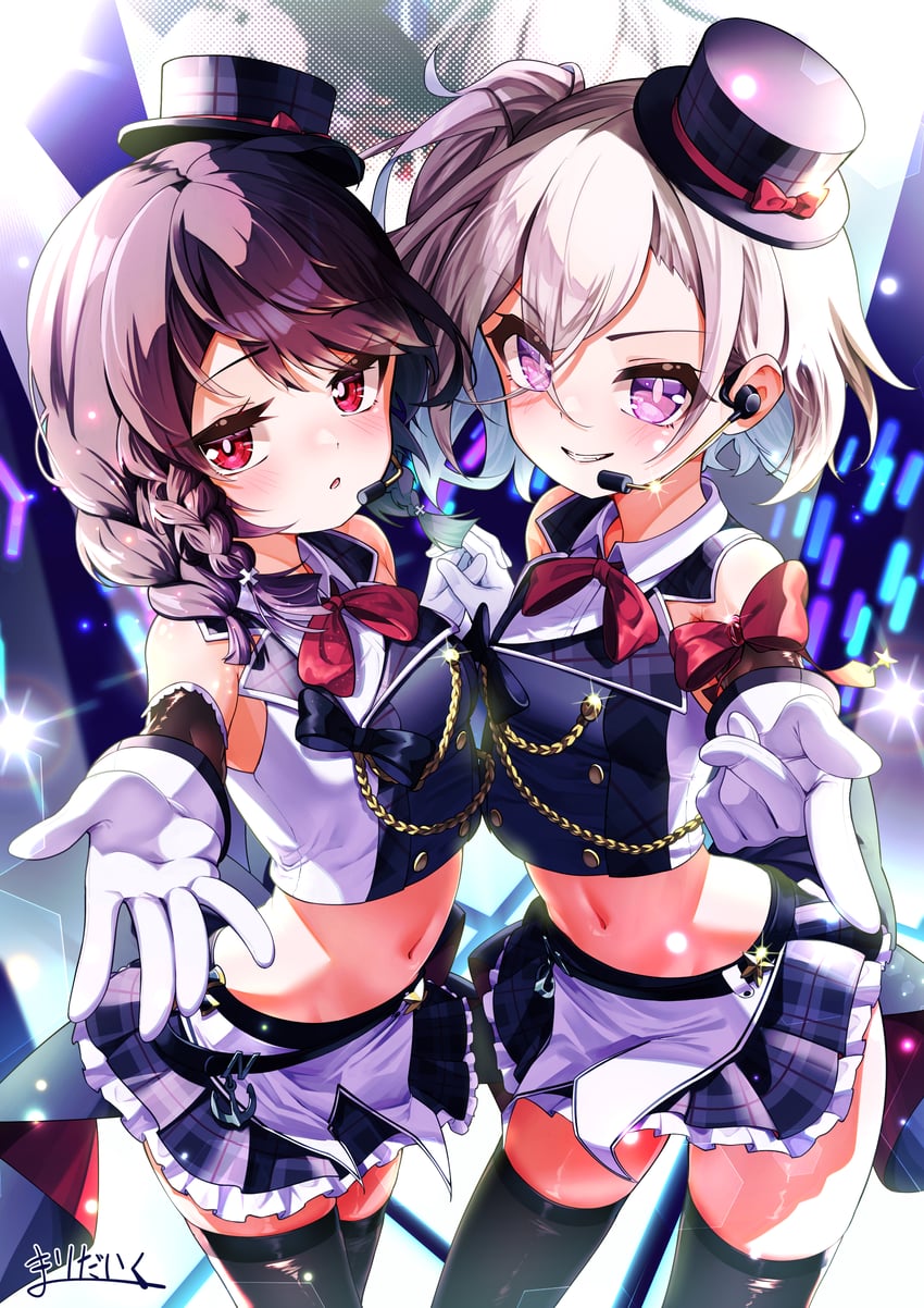 z23, z1 leberecht maass, and z2 georg thiele (azur lane) drawn by marimo_daifuku