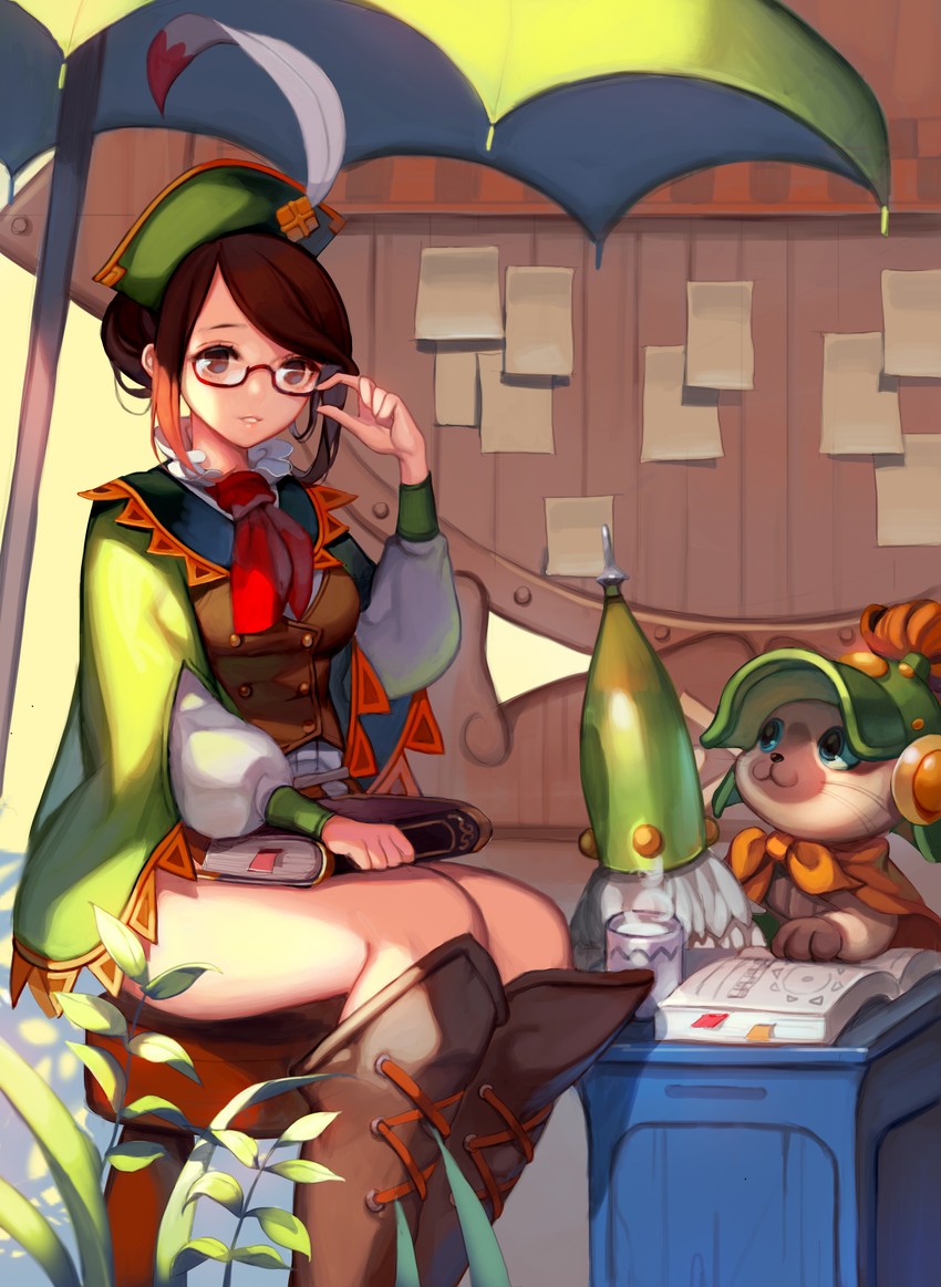 guildmarm (monster hunter and 1 more) drawn by ask_(dreaming_cat)