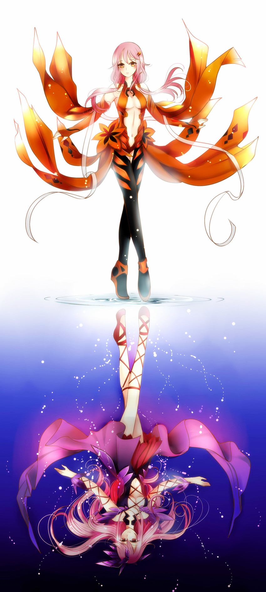 yuzuriha inori and ouma mana (guilty crown) drawn by gekka_nanako