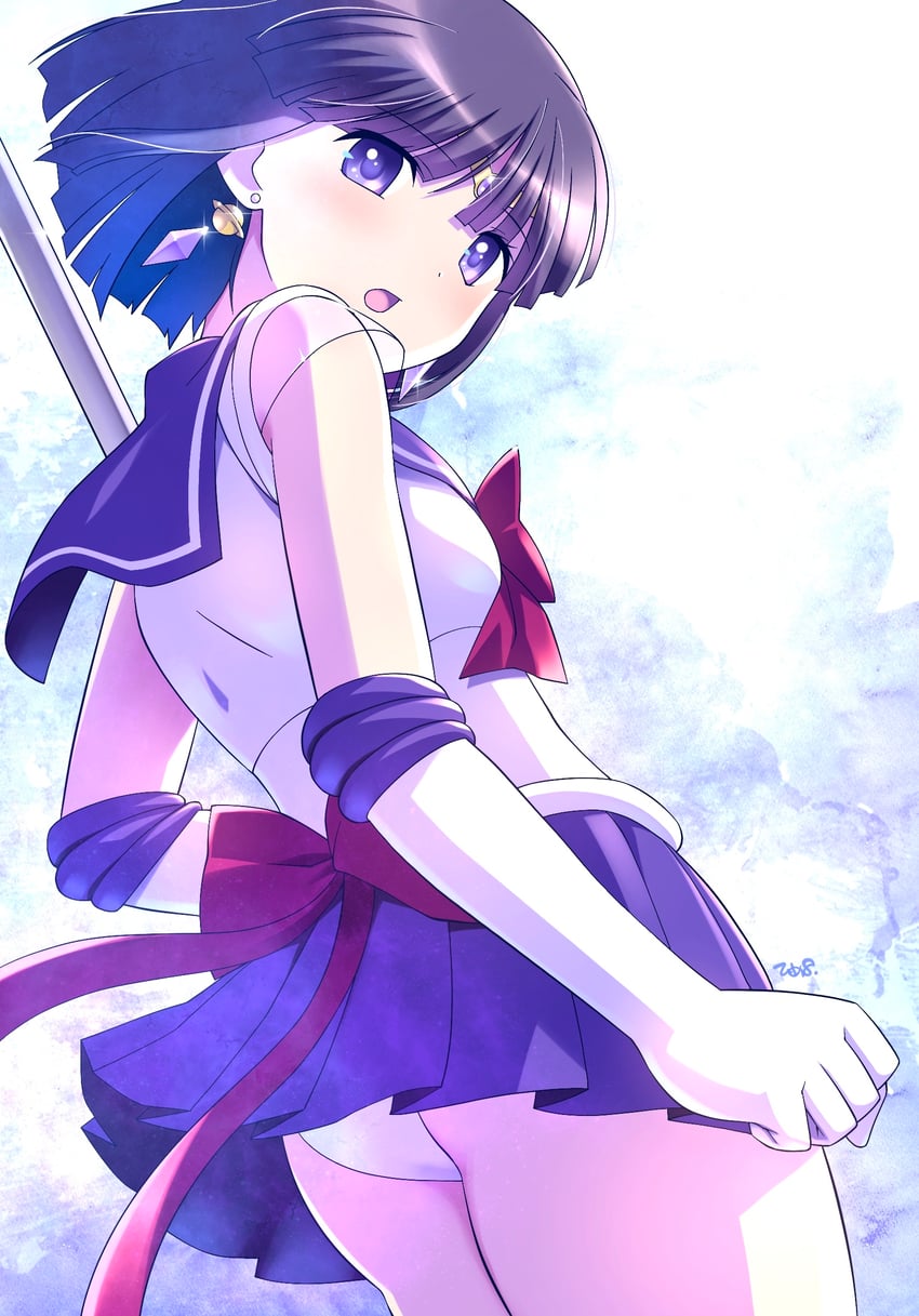 tomoe hotaru and sailor saturn (bishoujo senshi sailor moon) drawn by himehachi_(hime8manga)