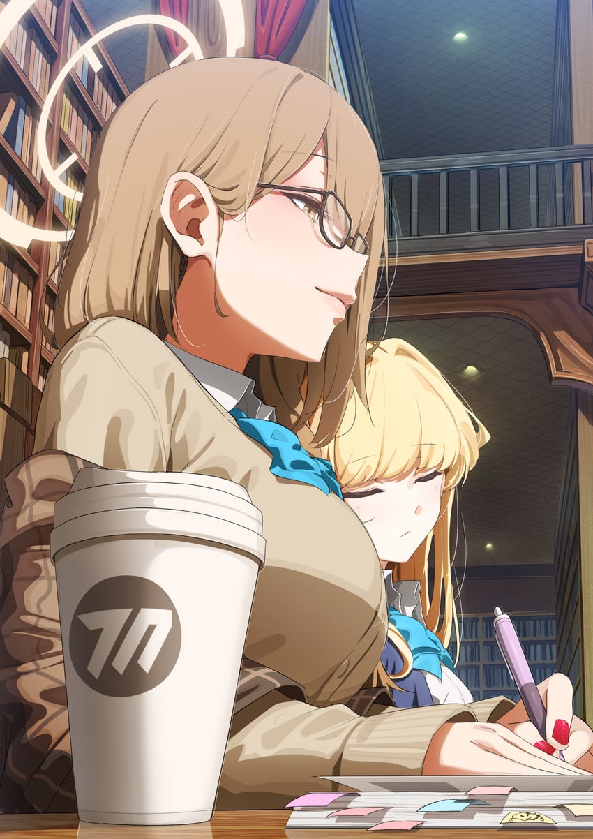 toki and akane (blue archive) drawn by csham