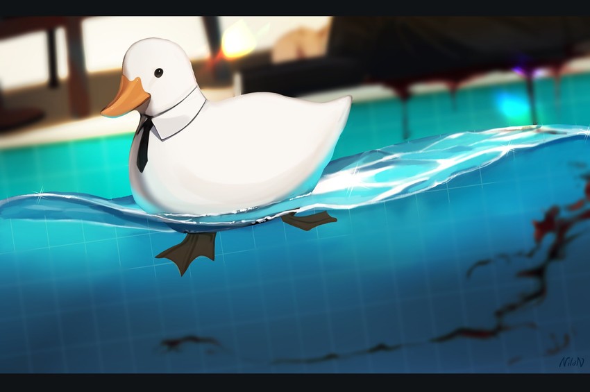 mafiaduck (original) drawn by nilan_1999