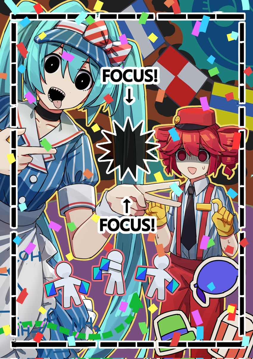 hatsune miku, kasane teto, and sun (vocaloid and 3 more) drawn by frontiersun