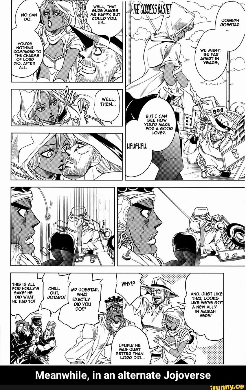 joseph joestar, kujo jotaro, kakyoin noriaki, jean pierre polnareff, mohammed avdol, and 2 more (jojo no kimyou na bouken and 1 more)
