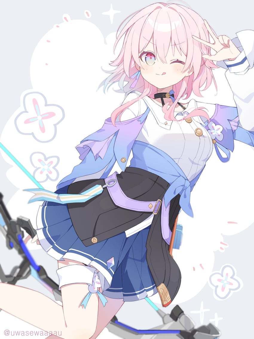 march 7th (honkai and 1 more) drawn by uwasewau