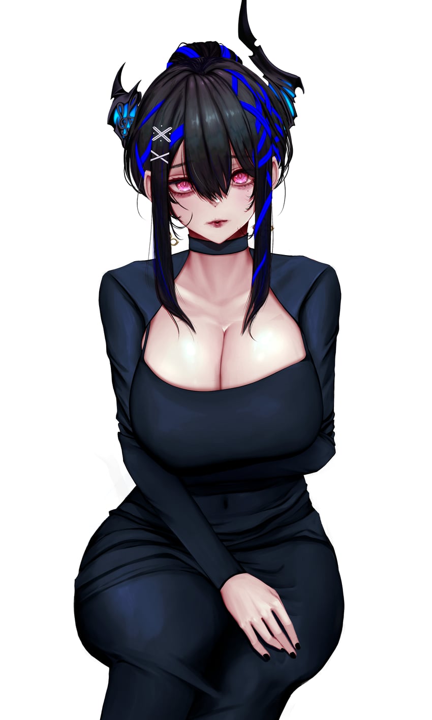 nerissa ravencroft (hololive and 1 more) drawn by soju_ice
