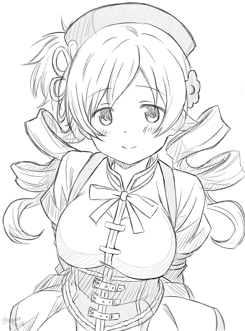 tomoe mami (mahou shoujo madoka magica) drawn by nagare_(flow)