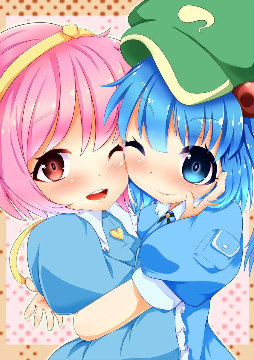 komeiji satori and kawashiro nitori (touhou) drawn by kyuushiki