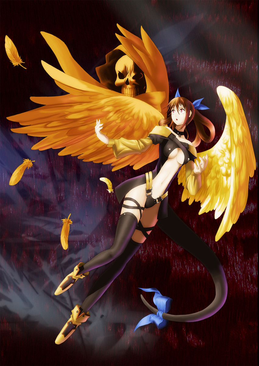 dizzy and necro (guilty gear) drawn by yaki_biifun_(_kari_)