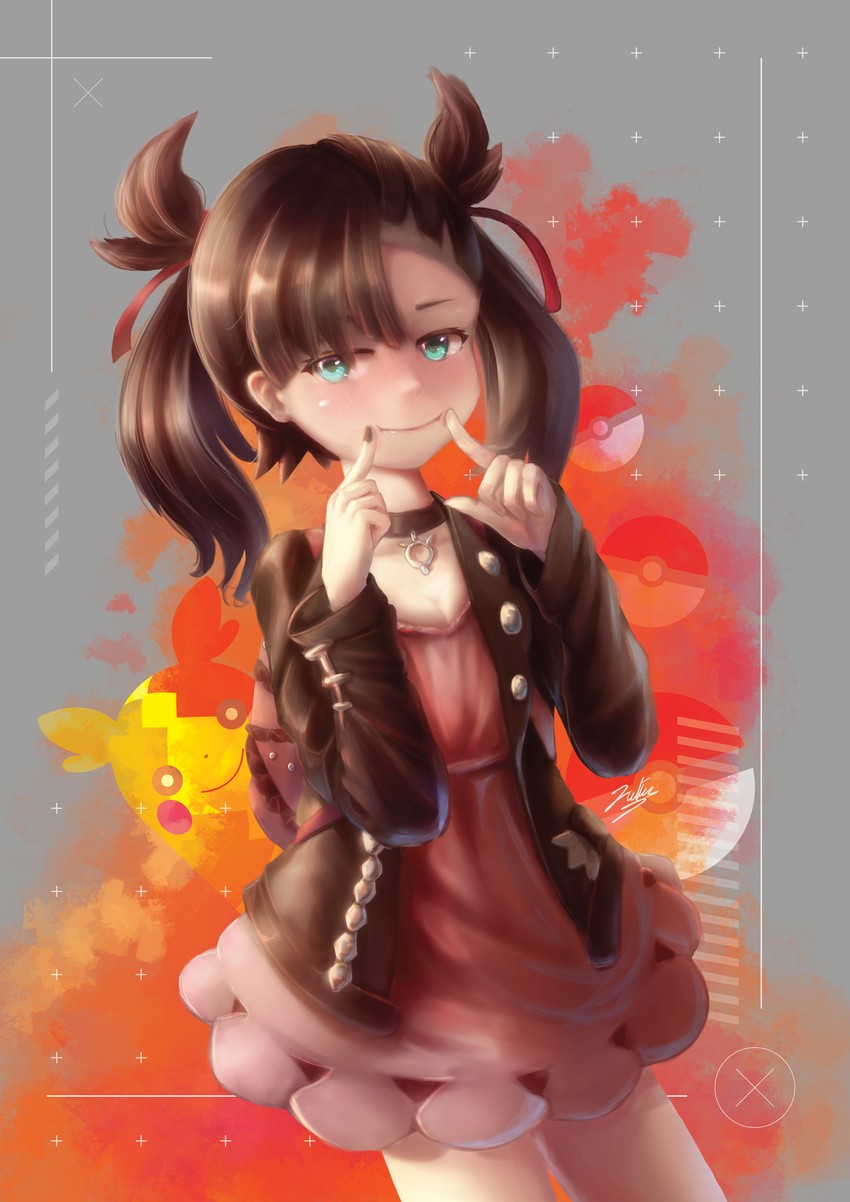 marnie and morpeko (pokemon and 1 more) drawn by nozo.me