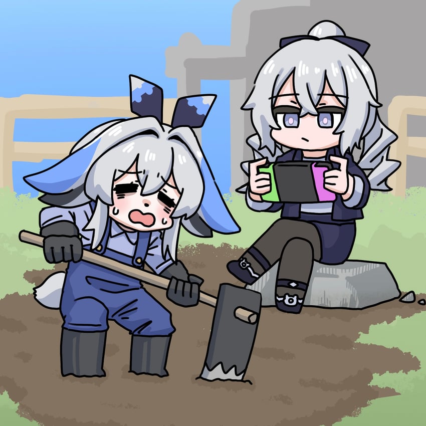 bronya zaychik and project bunny (honkai and 1 more) drawn by mokkyo_(motkyo)
