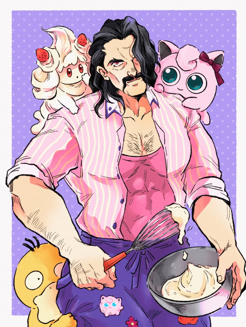 jigglypuff, psyduck, alcremie, and saguaro (pokemon and 1 more) drawn by todoroki_ago