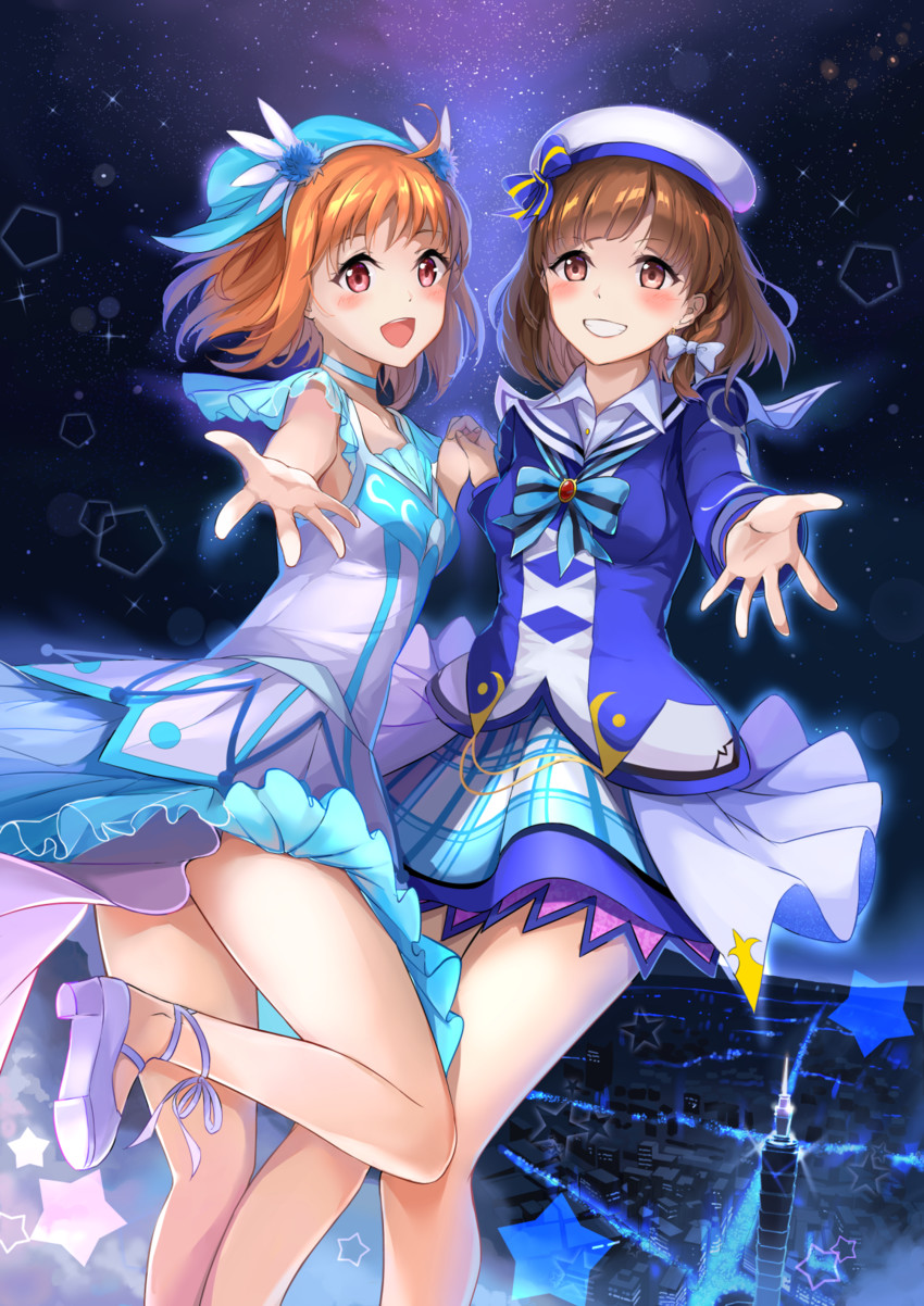 takami chika and inami anju (love live! and 1 more) drawn by powhway