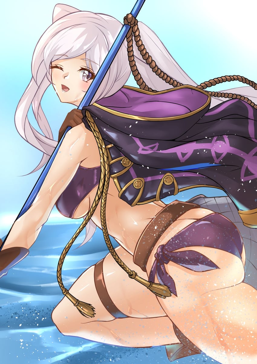 female robin (fire emblem and 2 more) drawn by deekei