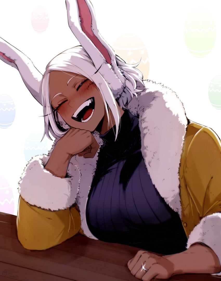 mirko (boku no hero academia) drawn by masoq and shibbunny